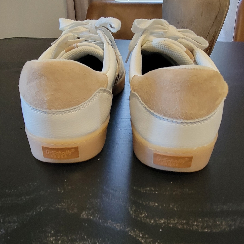 Dr. Scholl's White and Tan Women's Sneakers - Picture 5 of 8